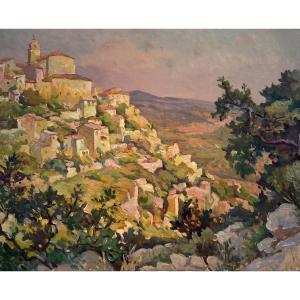 Jos Henri Ponchin (1897 - 1981) — Village On A Valleyside