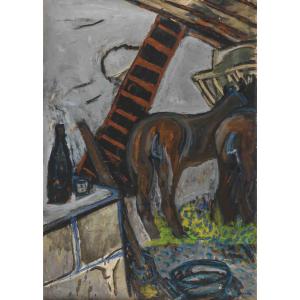 Auguste Chabaud (1882 - 1955) — The Stable, Circa 1910