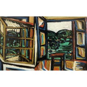 Georges-henri Pescadère (1915 - 2003) — Cage, Open Window