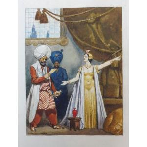 Georges Paul Leroux 1877-1957 Bajazet Watercolor