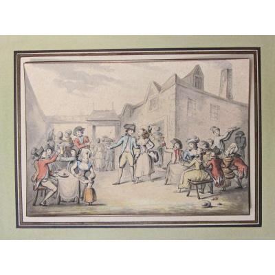 Etienne Béricourt Active In The 18th Century The Engagement In The Village