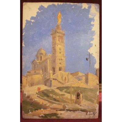 Alexandre Bailly 1866-1949 Marseille Notre Dame De La Garde