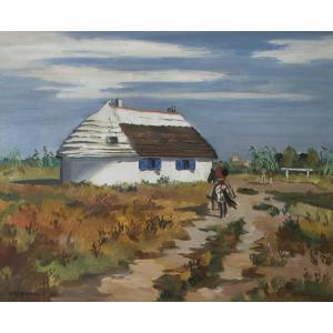 The Painter's Cabin In Camargue - Oil On Canvas By Yves Brayer (1907 - 1990)