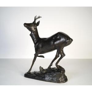 The Roe Deer - Bronze By Maximilien Fiot