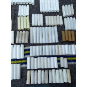 Set Of Antique Porcelain Candle Holders For Chandelier