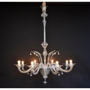 Large Mid-century Venetian Murano Chandelier