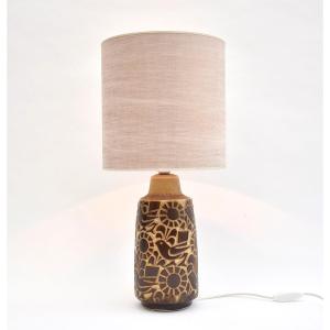 Mid-century Danish Ceramic Table Lamp, Signed Michael Andersen & Son