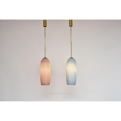 Superb Pair Of Murano Chandeliers By Vistosi