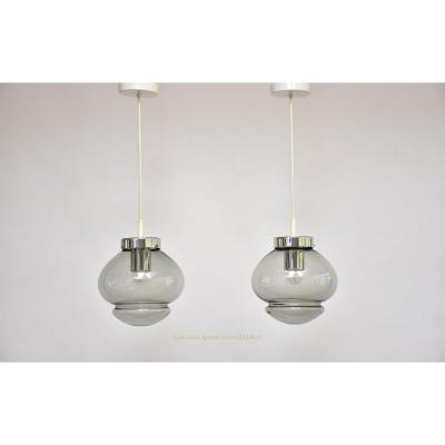 A Pair Of Raak Amsterdam Pendant Lights