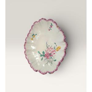 Aprey Plat Faïence XVIII Fleurs