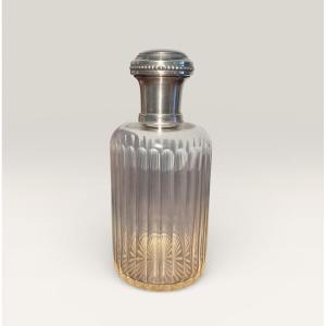 Solid Silver And Crystal Bottle, Emile Puiforcat