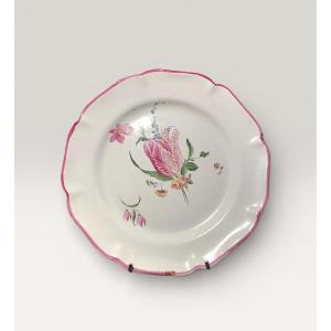 19th Century Aprey Faience Plate