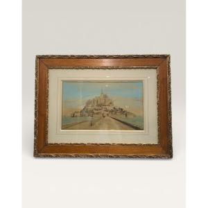 Old Photograph Of Mont Saint-michel 