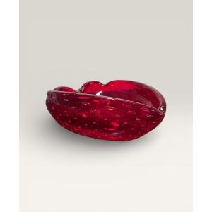 Strawberry Murano Glass Trinket Tray