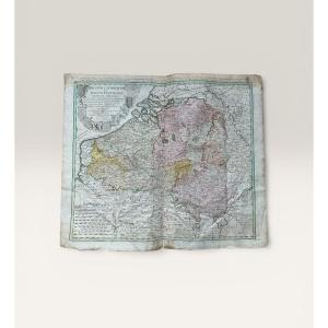 Antique Map Of Catholic Belgium And The 10 Provinces, 1747 By Tobias Maier