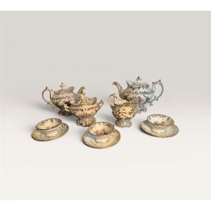 Napoleon III Porcelain Of Paris, Floral Decor