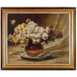 Bonnardel Alexandre, François (1867-1942) - The Chrysanthemums. Oil On Canvas, Around 1925.
