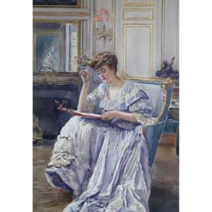 Henry Tenre (1854-1926) - Watercolorist, Around 1907.