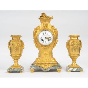 Perron, Paris - Fireplace Ornament Depicting Warrior Love. Early 20th Century 