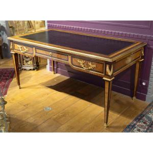 Leger In Paris - Louis XVI Style Flat Desk Based On 18th Century Models By Montigny And Reisener