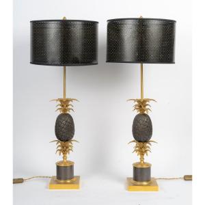 Pair Of Gilt Bronze And Patinated 