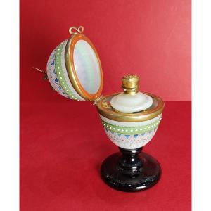 Perfume Bottle - Circa 1900 - Egg-shaped On Glass Base.