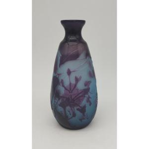 Paul Nicolas Dit d'Argental (1875-1952) - Vase With Orchid Decoration.
