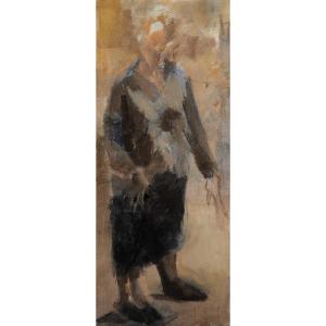 Elisabeth Dujarric De La Rivière (1930-2005) Portrait Périgord Dordogne