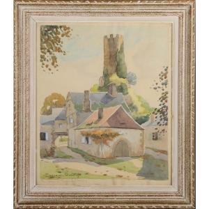 Robert Dessales-quentin (1885-1958) Castle Of Turenne Corrèze