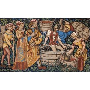 Maurice Albe (1900-1995) The Harvest After A Tapestry From The 16th Cluny