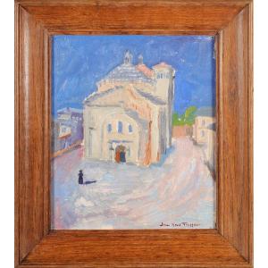 Jean-rené Truffier (1905-1982) The Church Of The City - Périgueux Dordogne