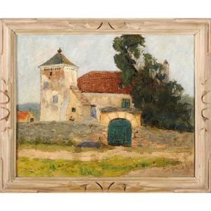 Léonard Joussen (1870-1959) Veyssou Farm In Montvalent Lot Rocamadour