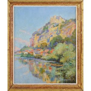 Charles Arquinet (20th Century) View Of Beynac