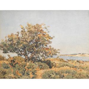 Louis Cabié (1853-1939) Royan Seen From Saint Georges De Didonne