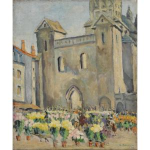 Georges Burger (1902-1983) Toussaint Sur La Clautre In Périgueux, Dordogne