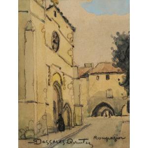 Robert Dessales-quentin (1885-1958) Monpazier Dordogne Périgord Bastide