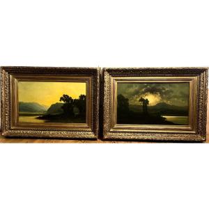 Pair Of 19th Paintings