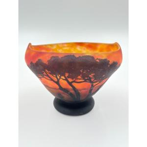 Daum Vase On Pedestal 