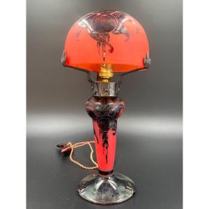 French Glass Lamp