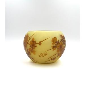 Emile Gallé "apple Blossom" Vase