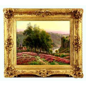 Painting By Gaston Anglade, 19th Century