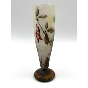 Daum Nancy "barberry" Vase