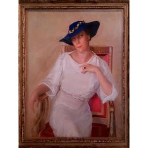 Pastel Painting Signed J. Cernaise