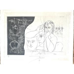 Lithograph By Pierre Yves Trémois (1921-2020) The Eye (1975)