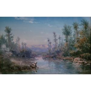 Orientalist Gouache By Paul Pascal