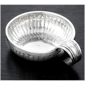 Jean-françois Bechard : Rare 18th Century French Solid Silver Wine Taster- Orleans 1774