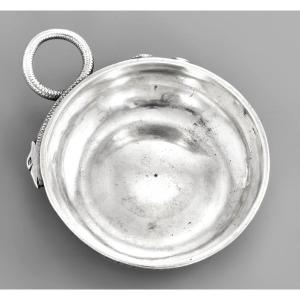 Gaillard: Large Burgundy Wine Taster In Solid Silver 101.2g -  Dijon 1784
