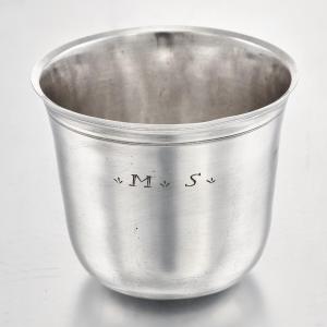 Jean-joachim Jouette: Curon Cup In Solid Silver Reims Sainte-menehould 1781