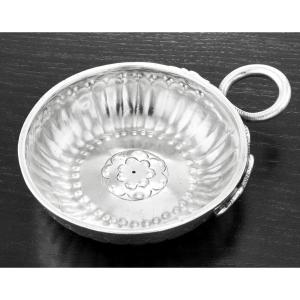 Vve De Lorme : French 18th Century Solid Silver Wine Taster 123.6g - Mantes 1756-74