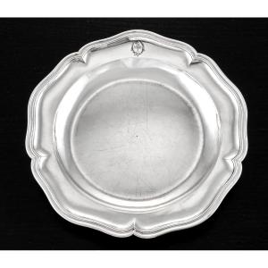 Joseph Teissere : 18th Century French Solid Silver Platter, Aix-en-provence, Marseille 1777